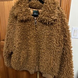 Wild Fable Brown Fuzzy Jacket